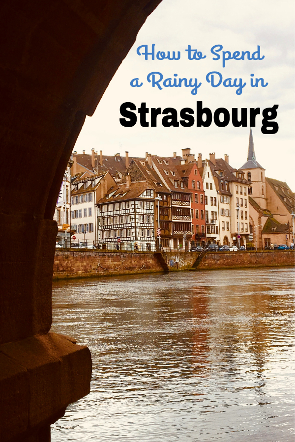 rainy day in Strasbourg France